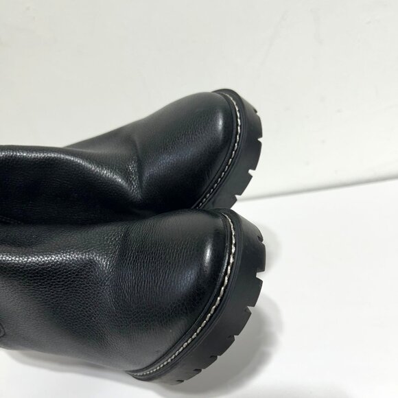 Tory Burch Carson Tumbled Leather Classic Chelsea Lug Sole Ankle Boots - Picture 11 of 13